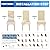 YEMYHOM 2 Packs Latest Checkered Dining Chair Slipcover Parsons Chair Furniture Protector Stretch Chair Covers for Dining Room, Restaurant, Kitchen, Party (Beige)