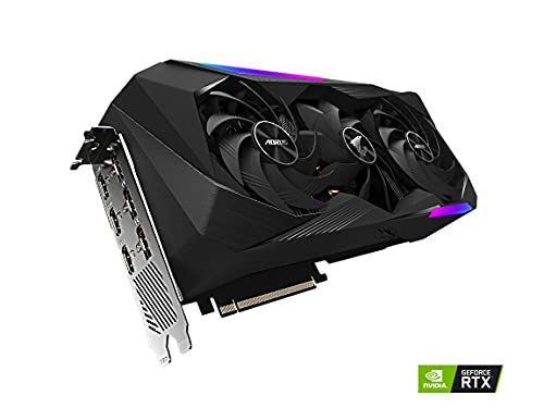Image of GIGABYTE AORUS GeForce RTX 3070 Ti Master 8G Graphics Card, MAX-Covered Cooling, 8GB 256-bit GDDR6X, GV-N307TAORUS M-8GD Video Card