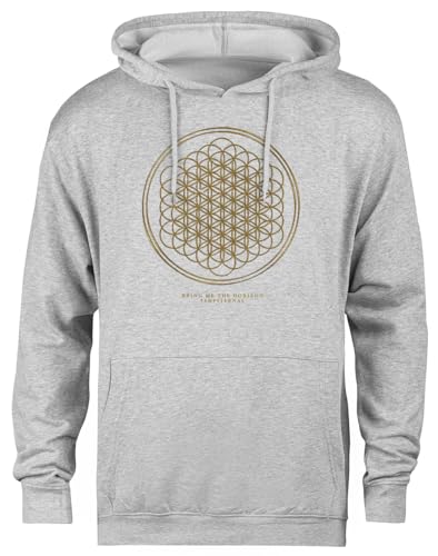 Pull à capuche gris unisexe imprimé 3D Sempiternelle