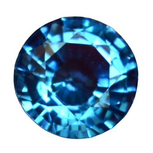 Topaze bleue naturelle ronde idéale pour sertir vos bagues et pendentifs DIY