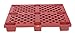 Vestil SKID-20 High Density Polyethylene Nestable Skid 39-1/8 In. x 46-7/8 In. x 5-1/2 In. 3,300 Lb. Capacity Red