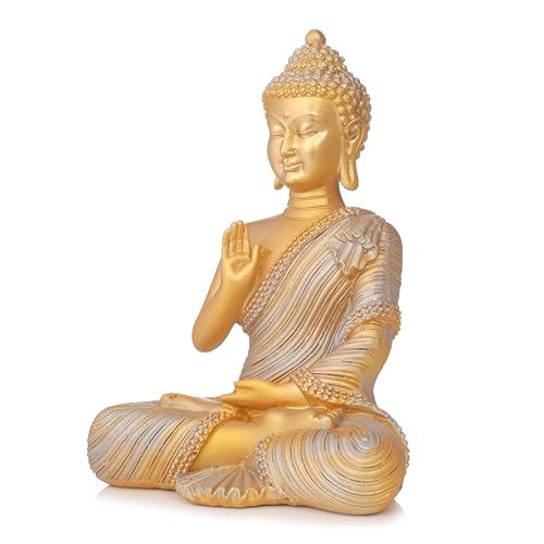 Swadeshi Decors New 21 Centimetre Meditating Sitting Buddha Statue showpiece Idol Home Decor Items for Living Room and Gifts Buddha Idol for Home & Office Decor 8 41S4DRtkVeL