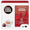 NESCAFÉ DOLCE GUSTO Espresso Roma Caffè, 6 Confezioni da 16 Capsule (96 Capsule Compatibili Nescafé Dolce Gusto)