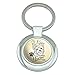 I Love My Yorkie Yorkshire Terrier Keychain Classy Round Chrome Plated Metal