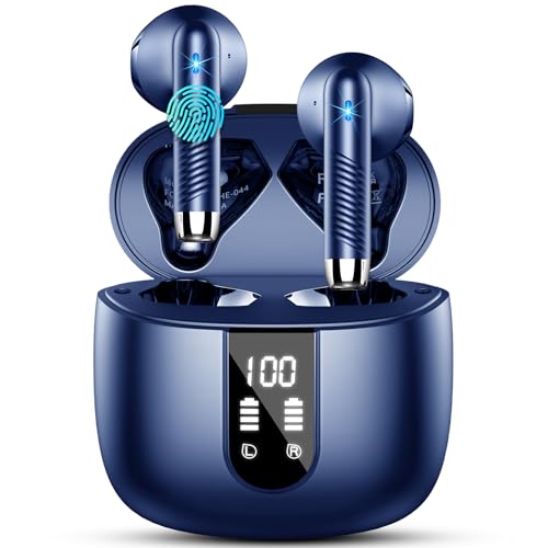 Auriculares Inalámbricos Bluetooth, Auriculares Bluetooth 5.4 Hifi Estéreo, 56h Cascos Inalambricos Bluetooth Con Enc Reducción De Ruido, Pantalla Led, Usb-C, Control Táctil,Ip7 Impermeable Audifonos Auriculares Inalámbricos Bluetooth, Auriculares Bluetooth 5.4 Hifi Estéreo, 56h Cascos Inalambricos Bluetooth Con Enc Reducción De Ruido, Pantalla Led, Usb-C, Control Táctil,Ip7 Impermeable Audifonos