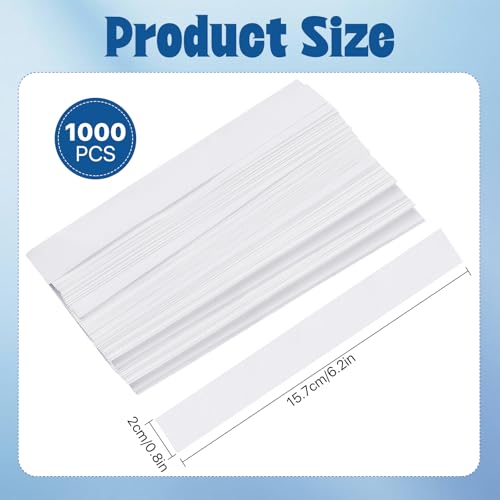 Image of 1000Pcs Chromatography Paper Strips, 6.3 x 0.79 inch Experiments Filter Papers, Laboratory Cleaning Paper for Chemistry, Laboratory, Classroom, Pigment Separation and Experiments