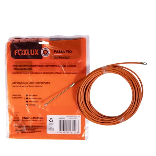 Foxlux Passa Fio Com Alma De Aço 10 Metros