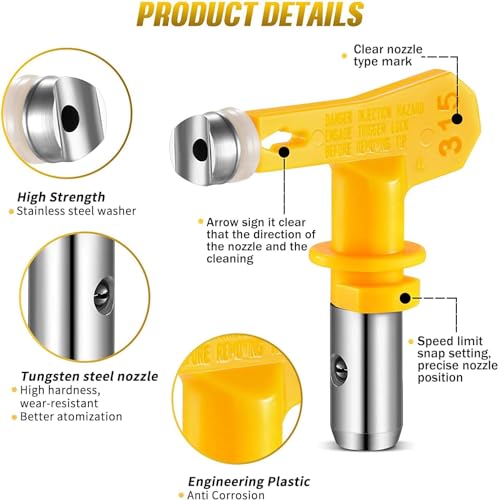 Buse pistolet airless universelle haute pression pack de 6 pièces - 4