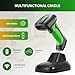 NETUM 2D QR Industrial Bluetooth Barcode Scanner with Charging Dock, Upgraded Wireless 2D/1D Bar Code Reader, 2600mAh Battery, Drop Dust WaterProof, Hands-Free for Windows, Mac, Android, iOS (NT-1950)