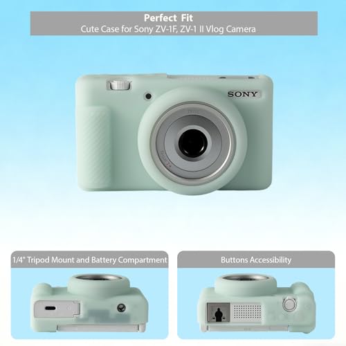 Funda para Sony ZV-1F y ZV-1 II, silicona protectora ligera miniatura 5