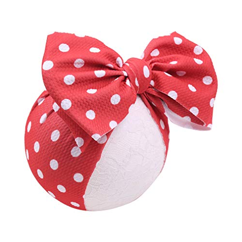 YanJie Baby Large Bows Headwrap Stretch Textured Fabric Top Knot Turban Headband Hair Accessories
