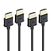Cable Matters 2-Pack Ultra Thin HDMI Cable (Ultra Slim HDMI Cable) 4K Rated with Ethernet 3 Feet
