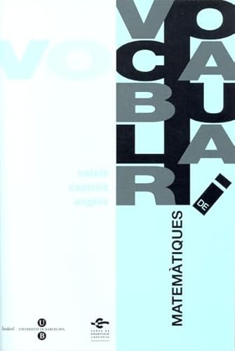 Vocabulari de Matemàtiques (3 llengües) (VOCABULARIS SLC)