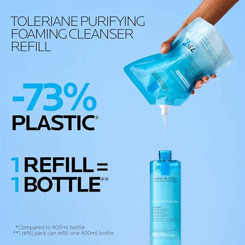 image for La Roche-Posay Toleriane Purifying Foaming Facial Cleanser Bundle, Oil