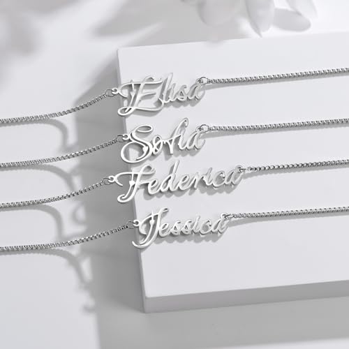 Collier nominatif de haute qualité avec chaîne bijoux prénom Giulia - 5