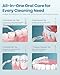 Onlyone Rechargeable Cordless Water Flosser with Adjustable Water Pressure for Daily Oral Care, Power Dental Flosser for Home and Travel Use, Portable Oral Irrigator for Sensitive Gums and Braces Care