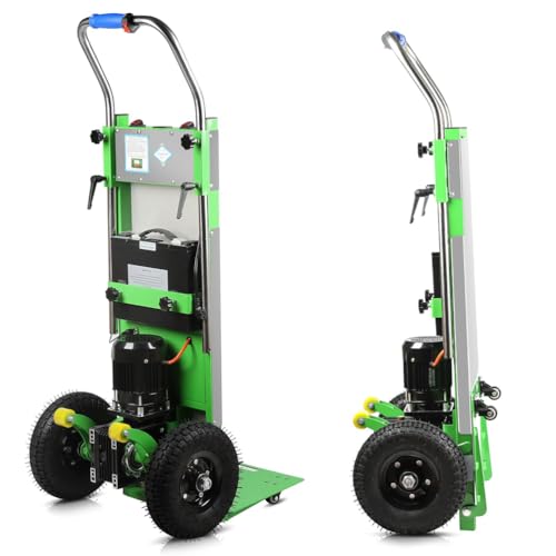 Carretilla Eléctrica para Subir Escaleras, Carro eléctrico para Escalar escaleras, Batería Extraíbl, Herramientas para Subir escaleras, para Subir Y Bajar Escaleras,001