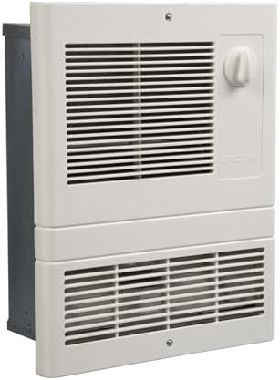 Broan-NuTone 9815WH High Capacity Wall Heater with Built-In Adjustable Thermostat, 1500W, 120/240V, White