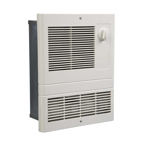 Broan-NuTone 9815WH High Capacity Wall Heater with Built-In Adjustable Thermostat, 1500W, 120/240V, White