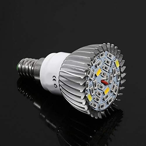 DEWIN Grow Lamp, Grow Light Full Spectrum E14/GU10 Led Grow Light Growing Lamp Bulb for Flower Plant 85V-265V 5W (E14)