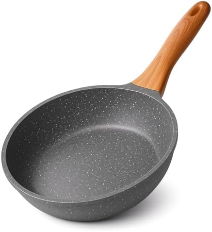 Frigideira Grande em Alumínio Revestida em Cerâmica e Cabo De Mad...