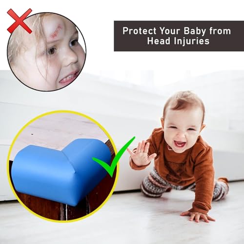 Image of Safe-O-Kid Corner Protection Safety Kit | 4 Smiley-Shaped Corner Protectors, 8 L-Shaped Corner Guards, 4 Tear-Shaped Corner Protectors & 2 Bug-Shaped Silicone Corner Guards | Assorted