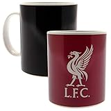 Producto oficial. Liverpool FC - Taza con efecto térmico (Talla Única) (Rojo)