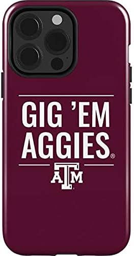 Skinit Impact Phone Case Compatible with iPhone 13 Pro - Officially Licensed Texas A&M University Outline Design
