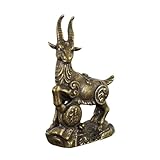 FHSLKXIM Messing-Sternzeichen-Lamm, Heim- Und Büro-Desktop-Ornamente Aus Alten Kupferprodukten, Ornamente-Schaf