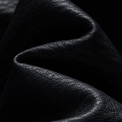Chaqueta de cuero sintético gruesa para hombre miniatura 6