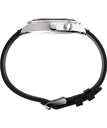 Image of Timex Waterbury 39mm Men's Analog Watch | Durable Stainless Steel Case | Day and Date Window | Durable Design | 100M Water Resistance