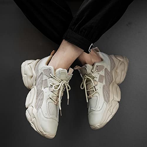 Julymens Men's Breathable Chunky Sneakers Lace-Up Platform Casual Dad Shoes2