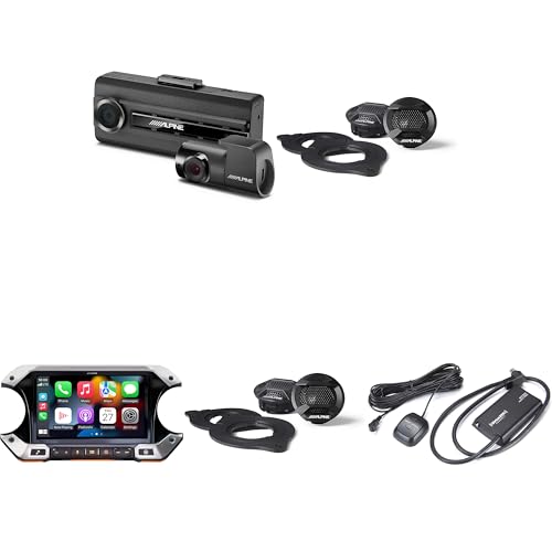 Alpine JL Wrangler i509-WRA-JL, (2 Pair) SPV-10TW-WRA, Sirius Tuner and DVR-C310R Bundle