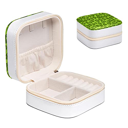 Organisateur de bijoux pour boucles d'oreille compact imprimé léopard