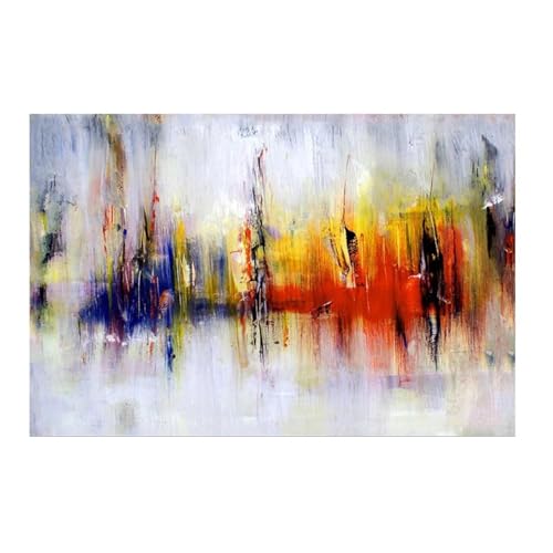 Toile peinture style huile pour salon nordique chaleureux