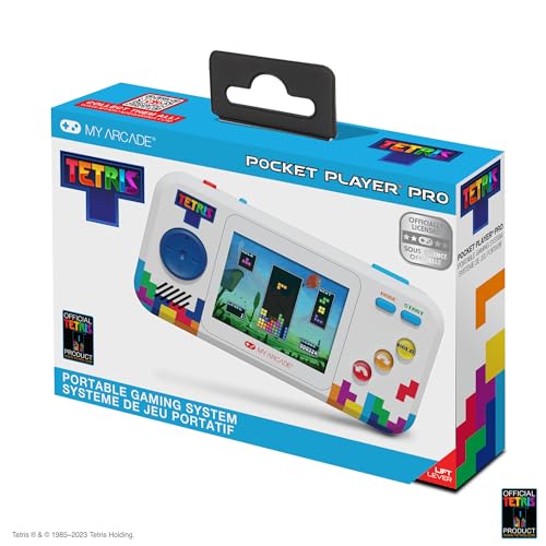 My Arcade Tetris Pocket Player Pro: Strategic Puzzle Games, Portable Game, Tetris Game, 2.75 inch...