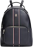 Tommy Hilfiger Damen Th Daily Backpack Corp Aw0aw18851 Rucksack, Blue (Space Blue)