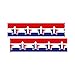 Price comparison product image Red, White and Blue Stars French Display Borders Classroom Trimmers