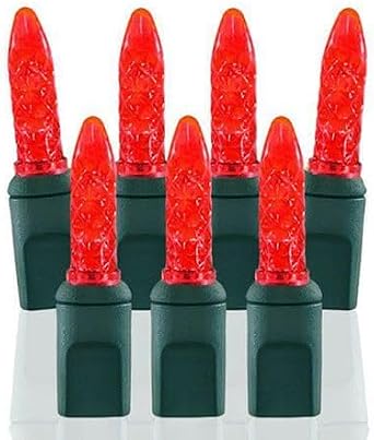 Pro Christmas M5 LED Outdoor Christmas Lights, Red, 70 Count