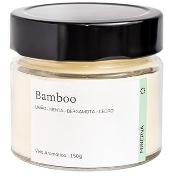 Vela Aromatica Perfumada Aroma de Bamboo 145g - MINERVA CANDLES