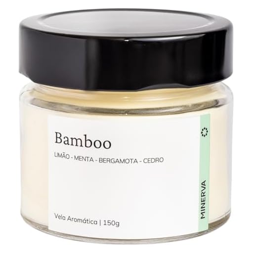 Vela Aromatica Perfumada Aroma de Bamboo 145g - MINERVA CANDLES