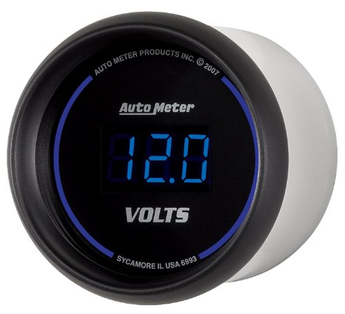 Image of Auto Meter 6993 Cobalt Digital Voltmeter Gauge 2.3125 in.
