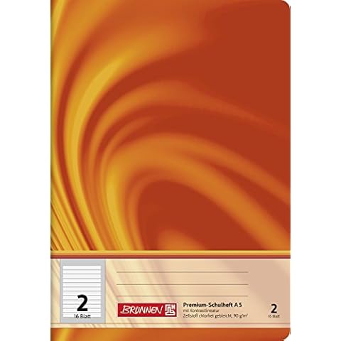 BRUNNEN Schulheft A5 Vivendi Lineatur 2, Kontrastlineatur 16Blatt Cover
