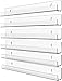 Cq acrylic 6 Pack Acrylic Clear Floating Bookshelf for Kids Room,15