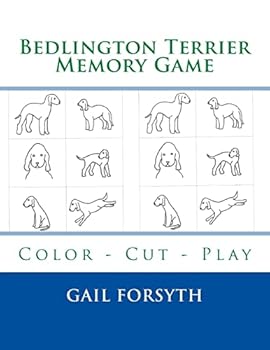 Paperback Bedlington Terrier Memory Game: Color - Cut - Play Book