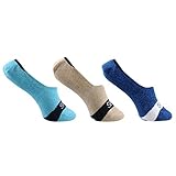SPERRY Men's 3 Pack Solid Marl Signature Invisible Liner Sock
