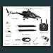 FunKitFX AW-911 Air - Wolf RC Helicopter Model, 1/34 Scale 2.4G RC Airplane with 6G/3D Stunt Mode and GPS Positioning, Flying Model Enthusiast