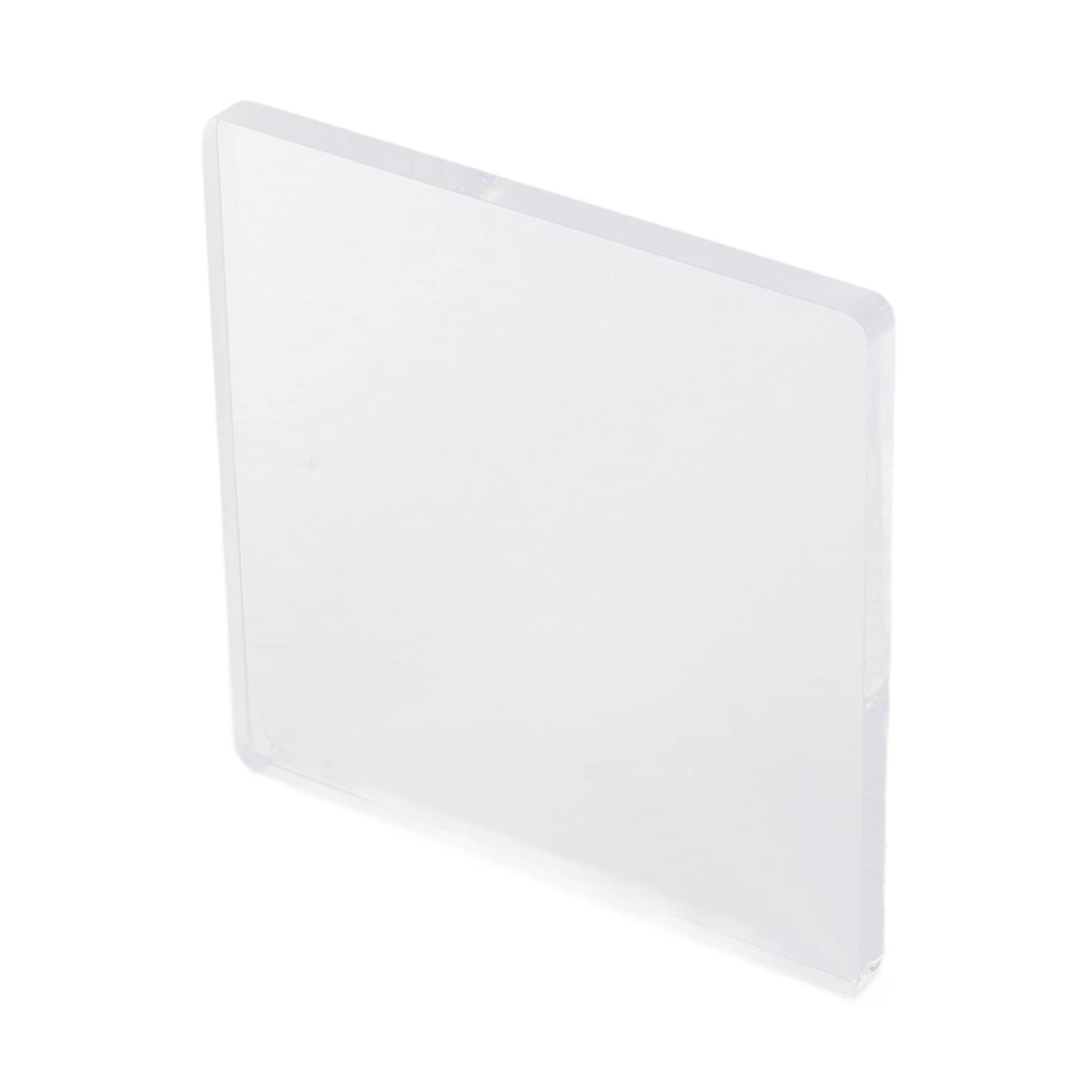 Yuecoom Acrylic Block, 15x15cm Stamp Block Clear Stamping Tools Transparent Reusable Clear Stamps for Scrapbook Card Making