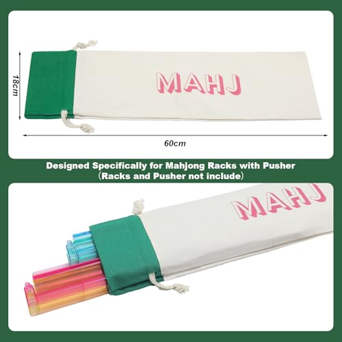 Set 3 Bolsas Vacías Mahjong para Fichas y Racks miniatura 4