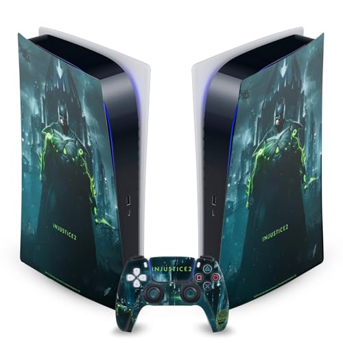 Skin PS5 Digital et Manette Batman Injustice 2 Head Case Designs Autocollant Vinyle Console Sony